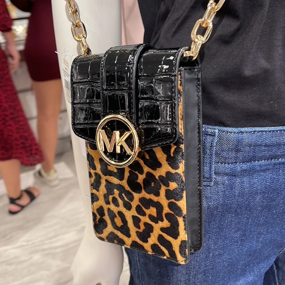 Michael Kors Carmen Small NS Phone XBODY HairCalf
Black Multi - Picture 15 of 16